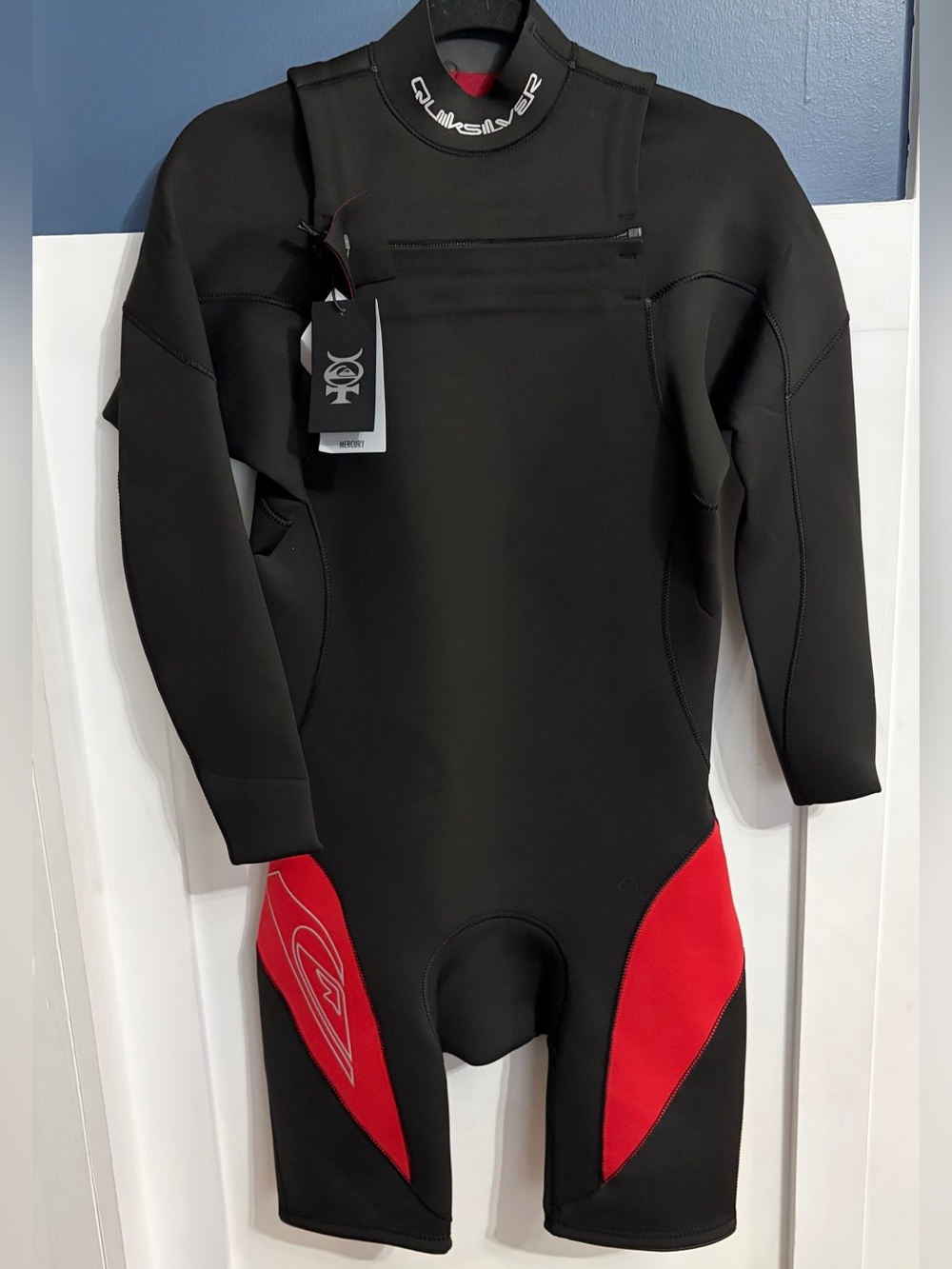 Quiksilver Men's Mercury 2/2mm Front Zip Long Sleeve Springsuit Size Large NWT